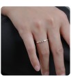 Cute Minimalist Designed Silver Ring NSR-4131